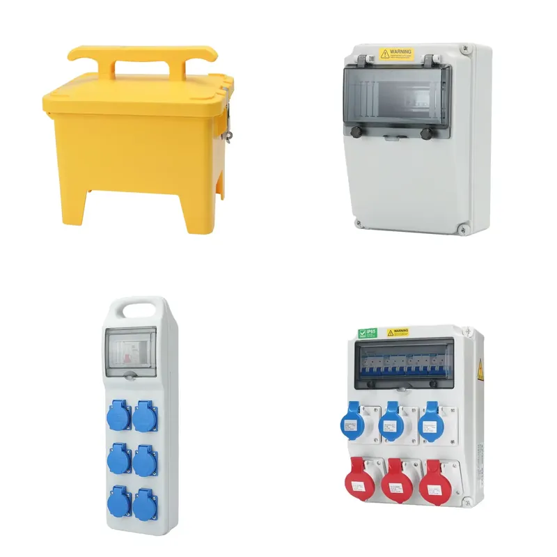 Outdoor Power Outlet Box - IP65 Wasserdichte Outdoor-Stromverteilerdose Industriell Tragbar 16A
