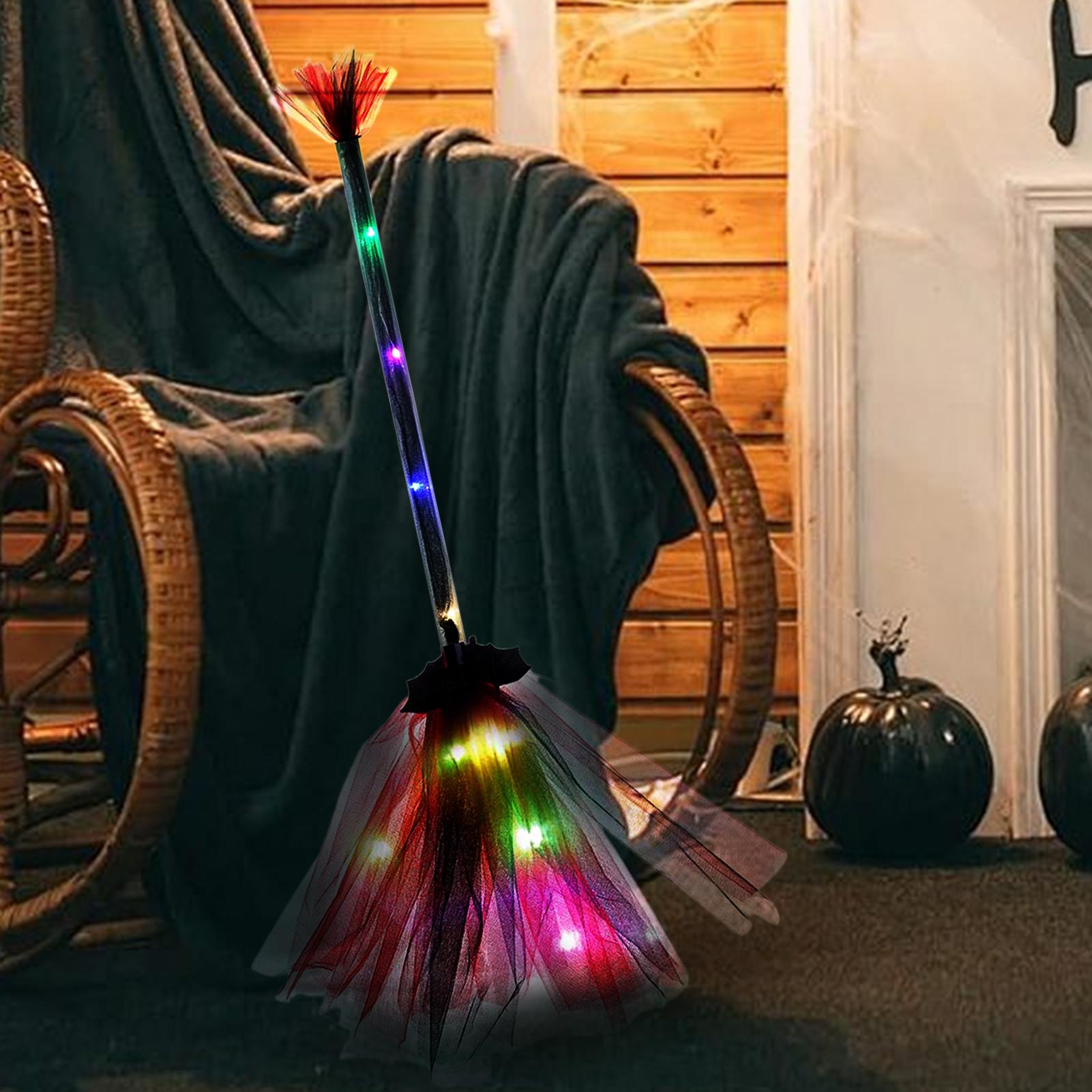 Outdoor Power Broom - Hexenbesen, batteriebetrieben, lustiges dekoratives Kostümzubehör für