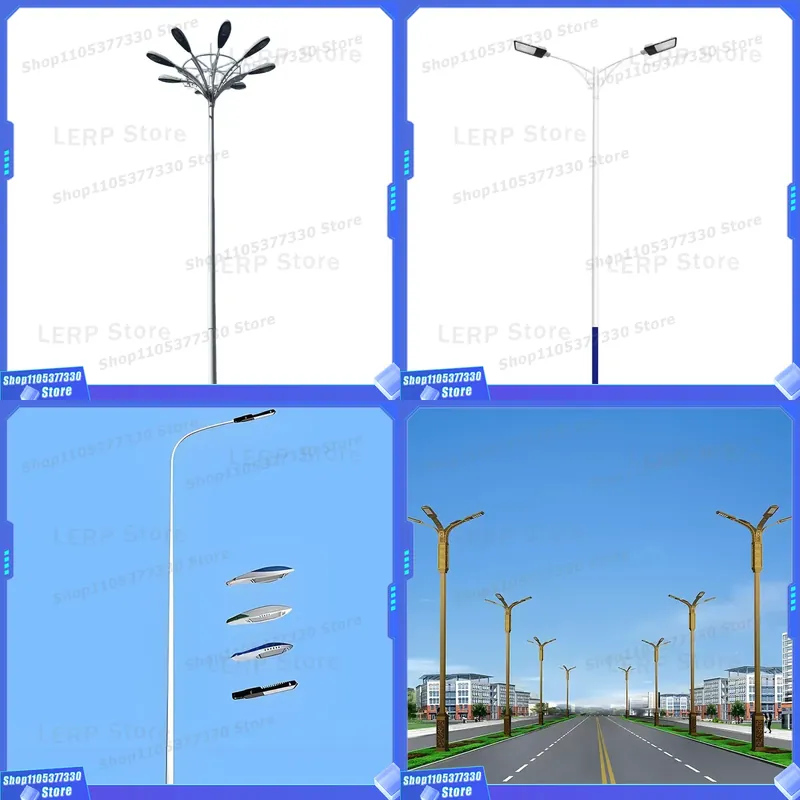 Outdoor Power Post - Moderne LED-Straßenleuchte IP65 Wasserdichter Laternenpfahl mit