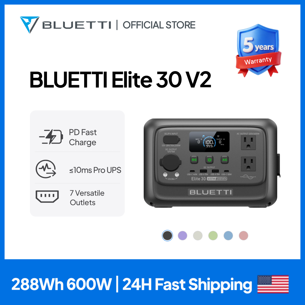 Outdoor Power Tower - 【Renew】BLUETTI Elite 30 V2 Tragbare Powerstation