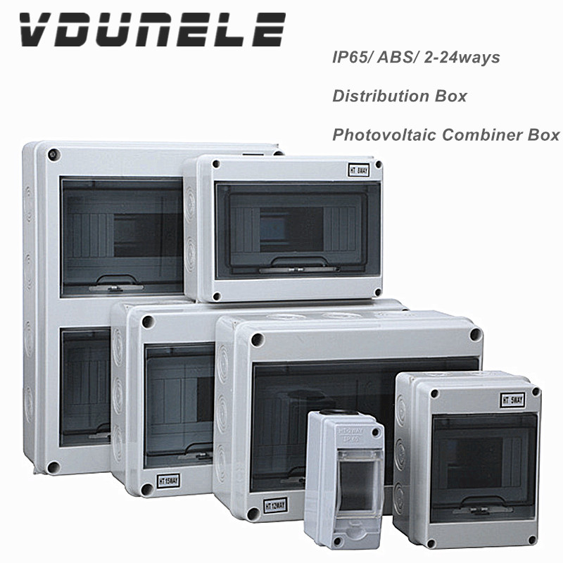 Outdoor Power Outlet Box - IP65 Verteilerdose für DC-Schutzschalter HT-2-24WAY PC/ABS