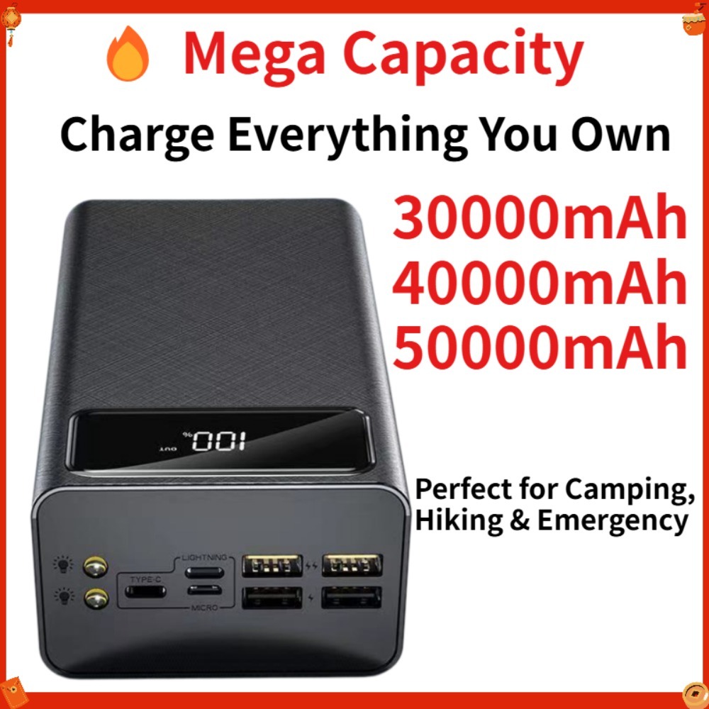 Outdoor Power Pack - 50000mAh Powerbank 30000mAh Tragbares Ladegerät 22,5W