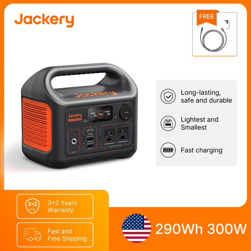 Outdoor Power Tower - Jackery Tragbare Powerstation Explorer 300 Neu
