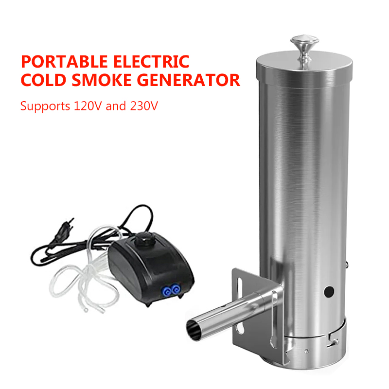 Outdoor Power Source - Tragbarer elektrischer Grillraucher mit Deckel und