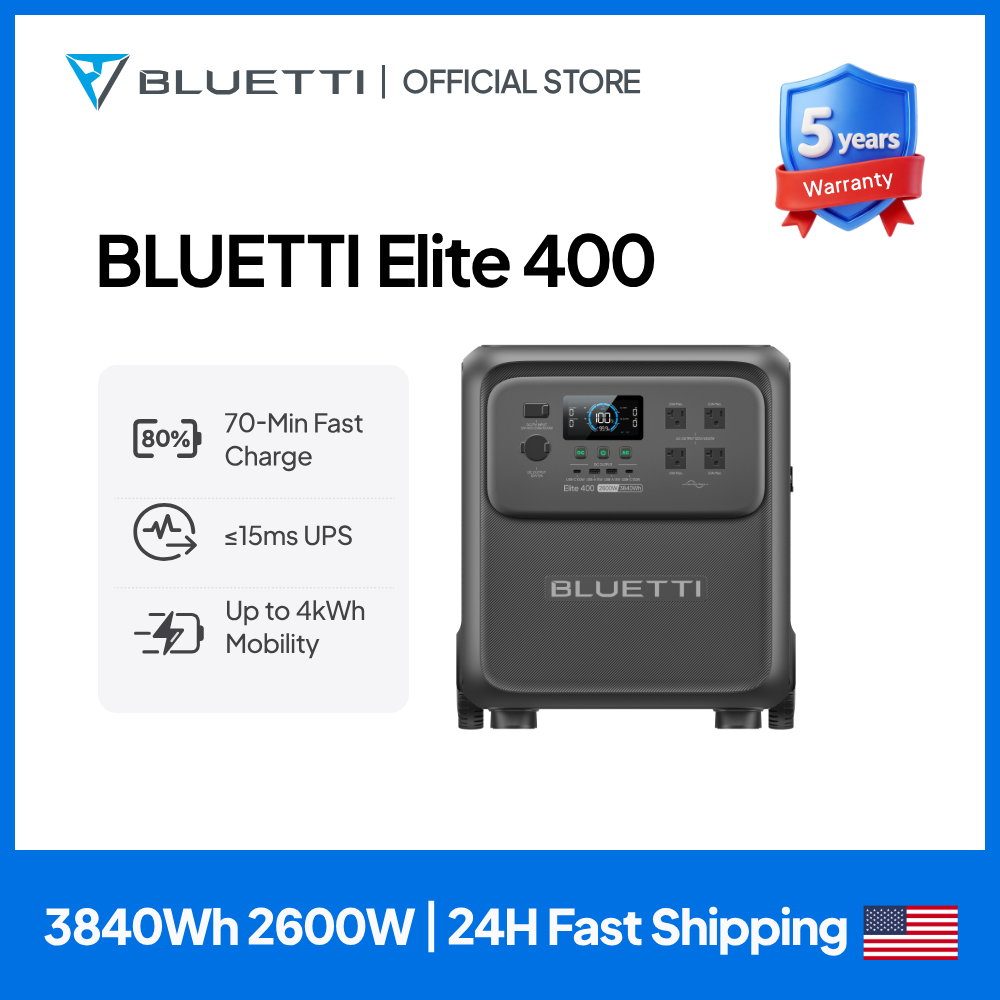 Outdoor Power Pack - BLUETTI Elite 400 2600W 3840Wh Ultrahohe