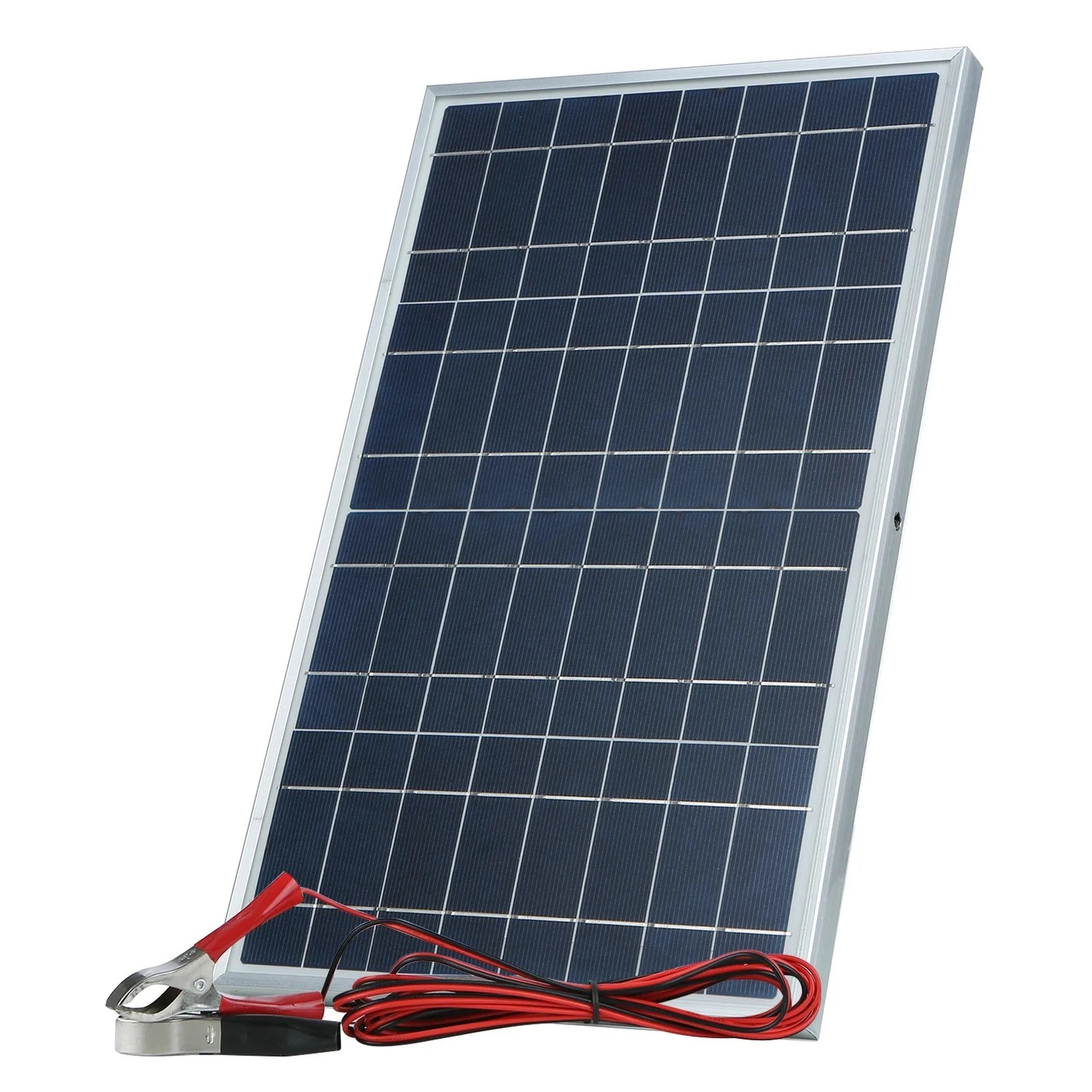 Outdoor Power Source - 35-W-Solarpanel-Kit, kompletter 12 V polykristalliner Solarenergie,