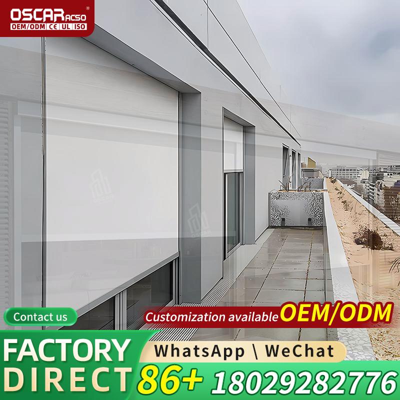 Outdoor Power Blinds - Outdoor-Veranda-Einhausungsset Maßgefertigter Grüner Container Solarbetriebenes Wetterfestes