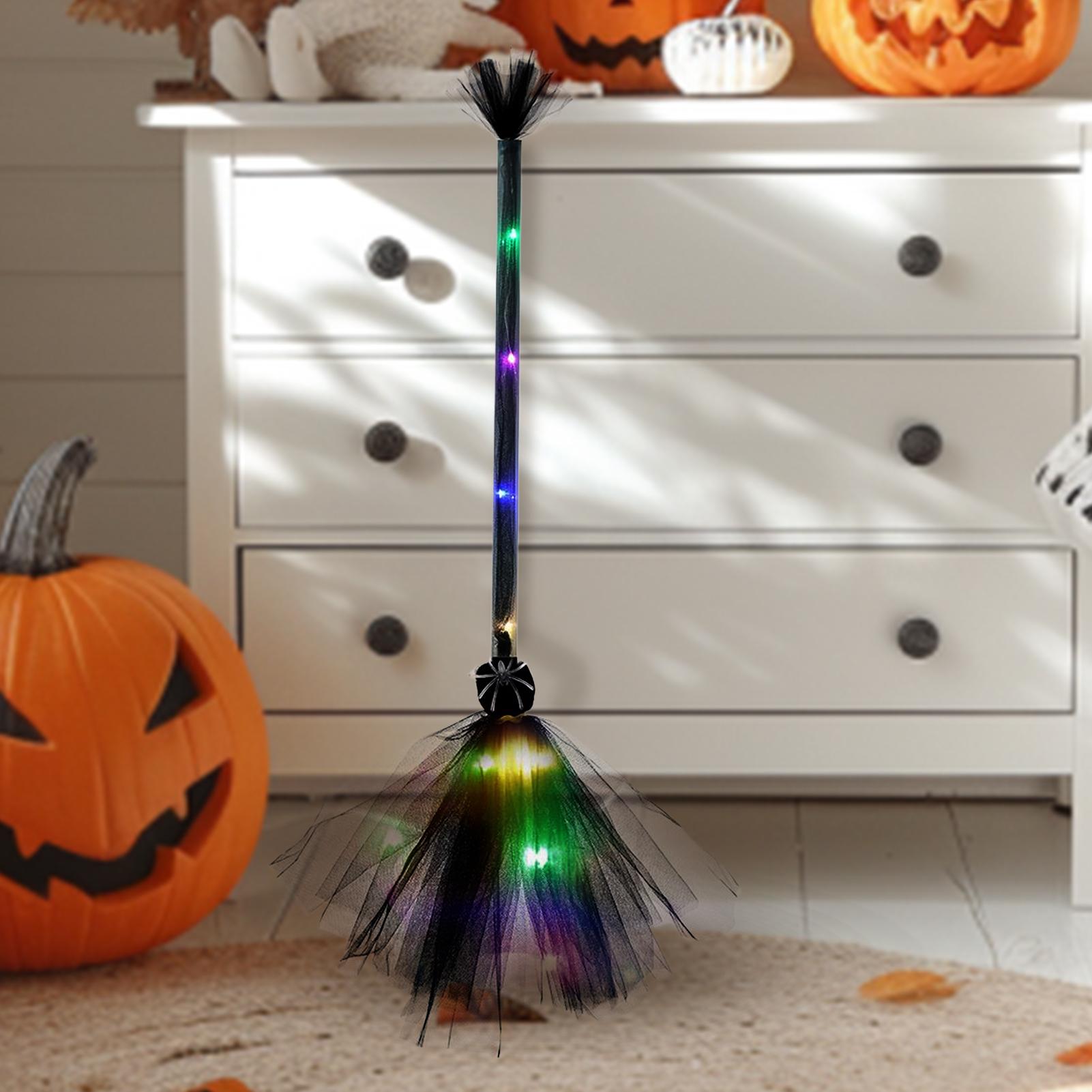 Outdoor Power Broom - Hexenbesen aus Netzstoff, batteriebetrieben, leicht, Partydekoration,