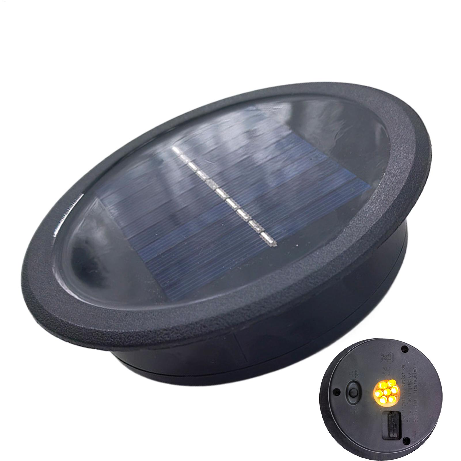 Outdoor Power Lead Cover - Wasserdichter Ersatzdeckel für Solarleuchten, LED-Solarpanel-Laternendeckel, Solarlampen-Oberabdeckung