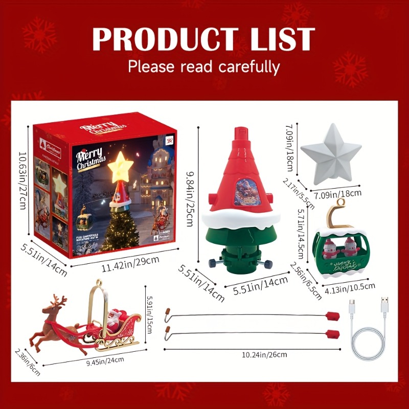 Rotierendes Karussell mit Weih – Outdoor Power For Christmas Lights Bewertung und Preis