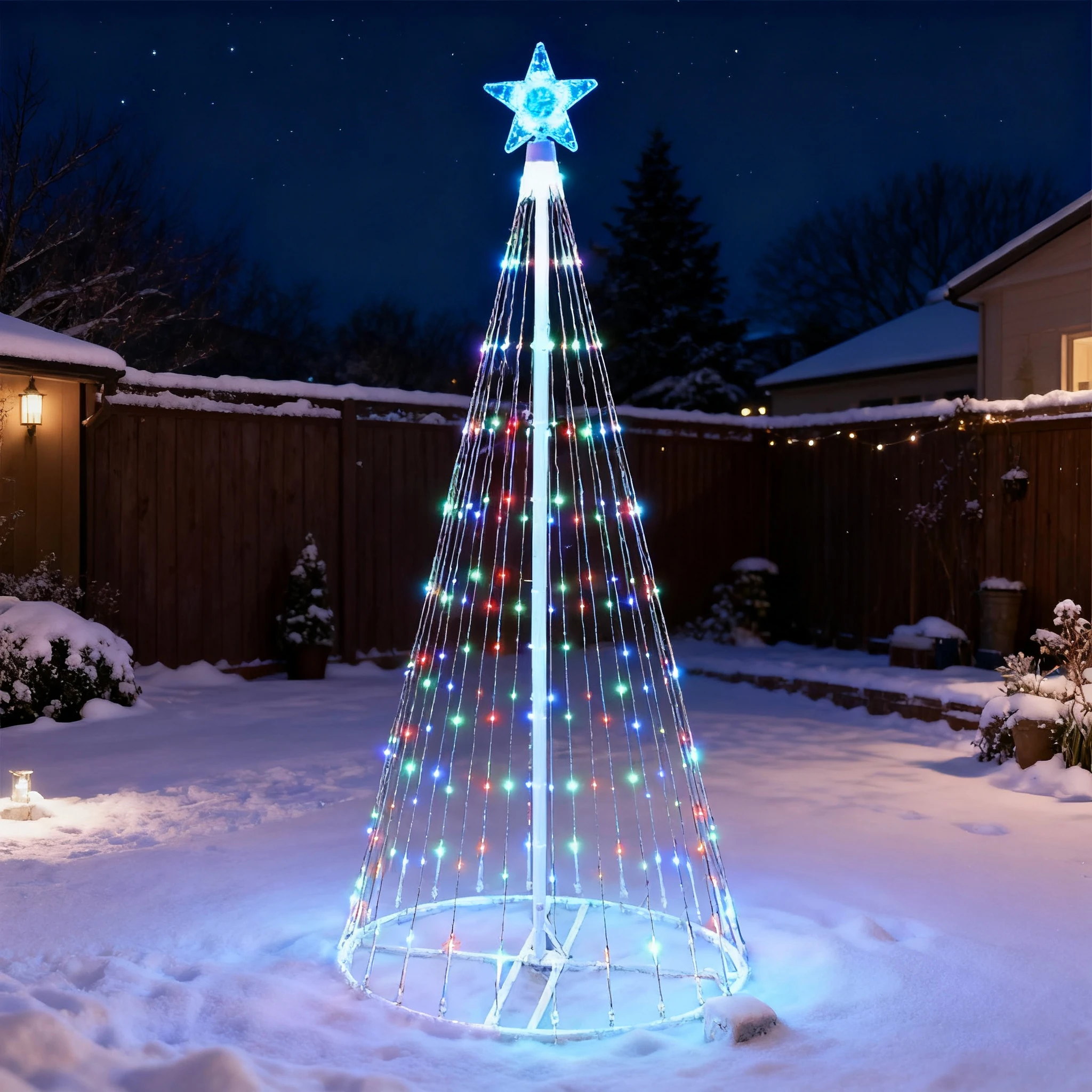 Solarbetriebene LED-Wasserfall – Outdoor Power For Christmas Lights Bewertung und Preis