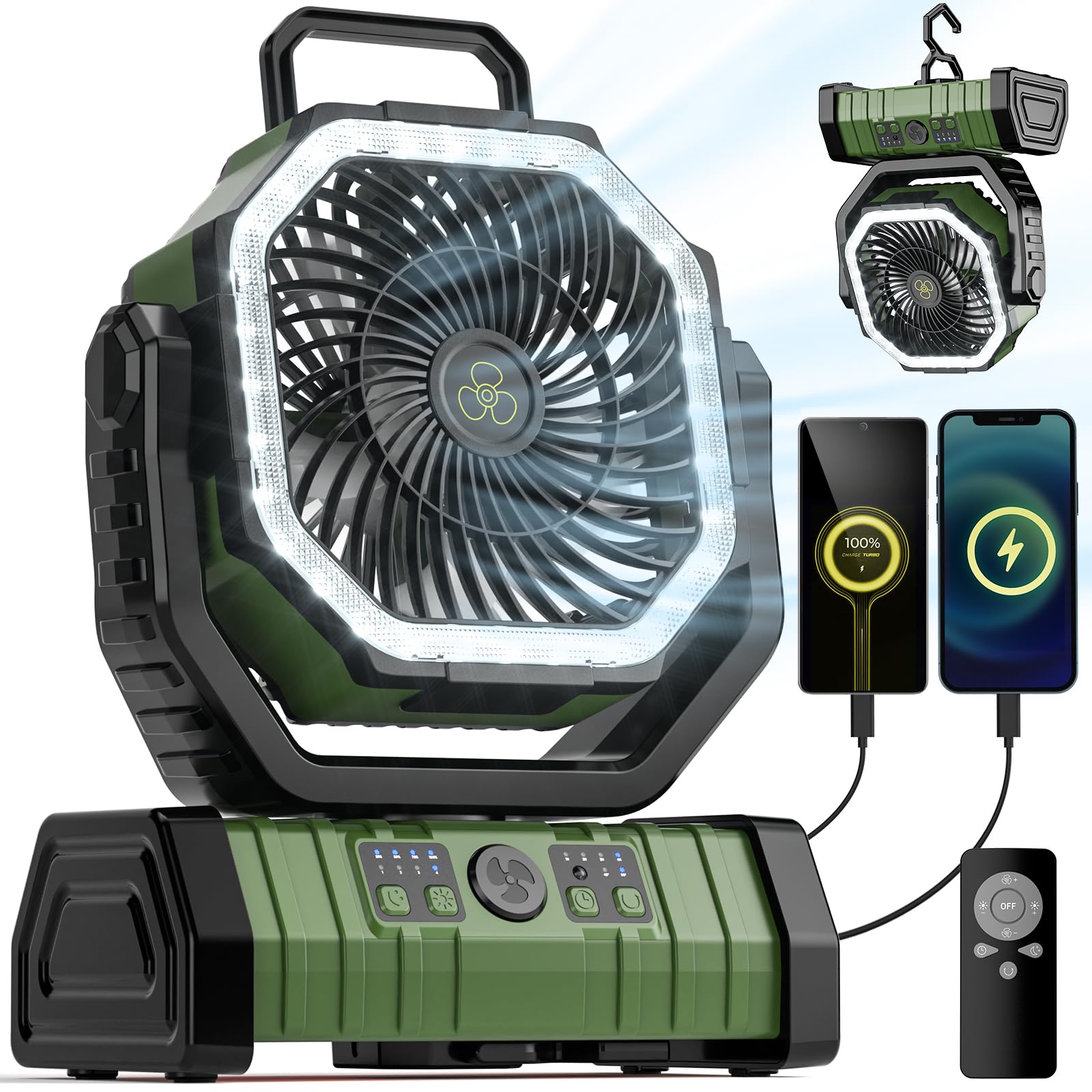 Camping-Ventilator, 20.000 mAh – Outdoor Power With Timer Bewertung und Preis