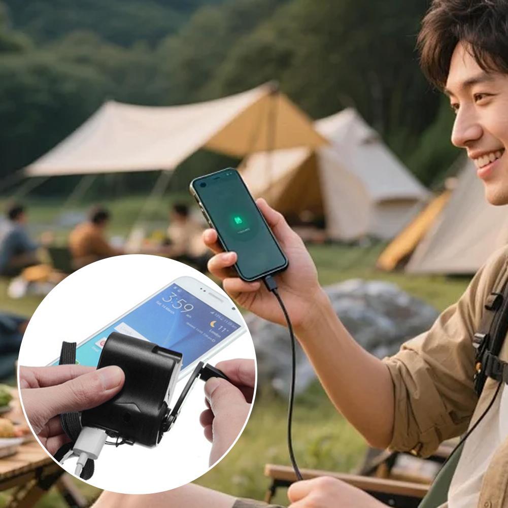 Handkurbel-USB-Notladegerät, B – Outdoor Power Pack Bewertung und Preis