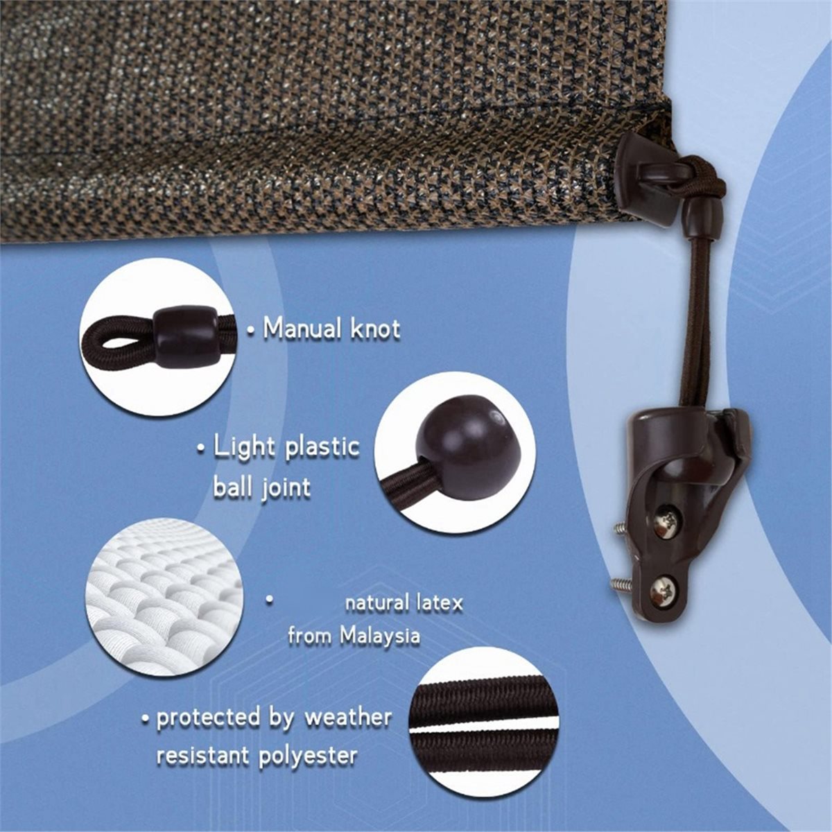 Sonnenschutz-Bungee-Kit & Enda – Outdoor Power Blinds Bewertung und Preis
