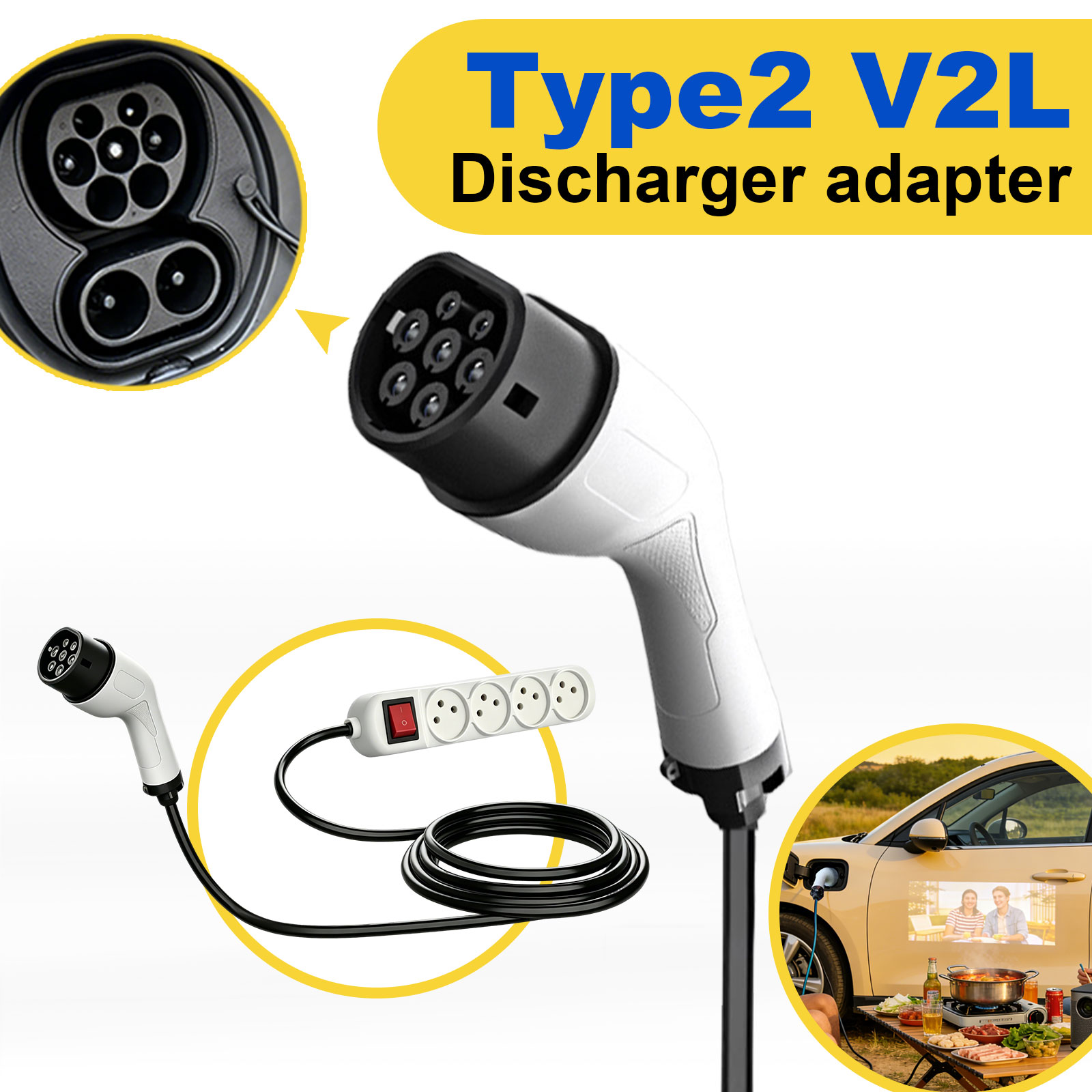 Typ2 V2L Entladeadapter Israel – Outdoor Powerwall Bewertung und Preis