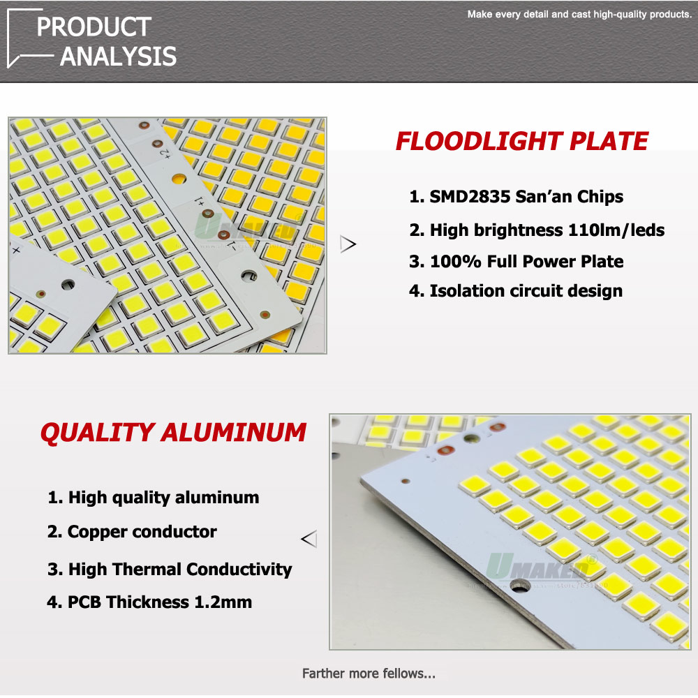 5PC LED PCB SMD5054 Flutlicht  – Outdoor Power Source Bewertung und Preis