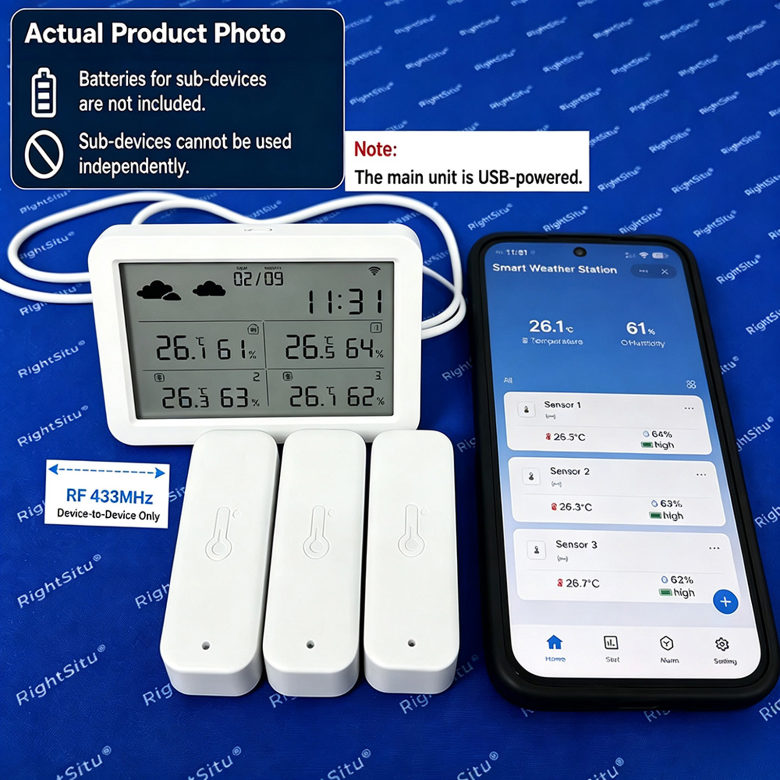 Tuya WiFi+RF433 Wetterstation, – Outdoor Power Tower Bewertung und Preis
