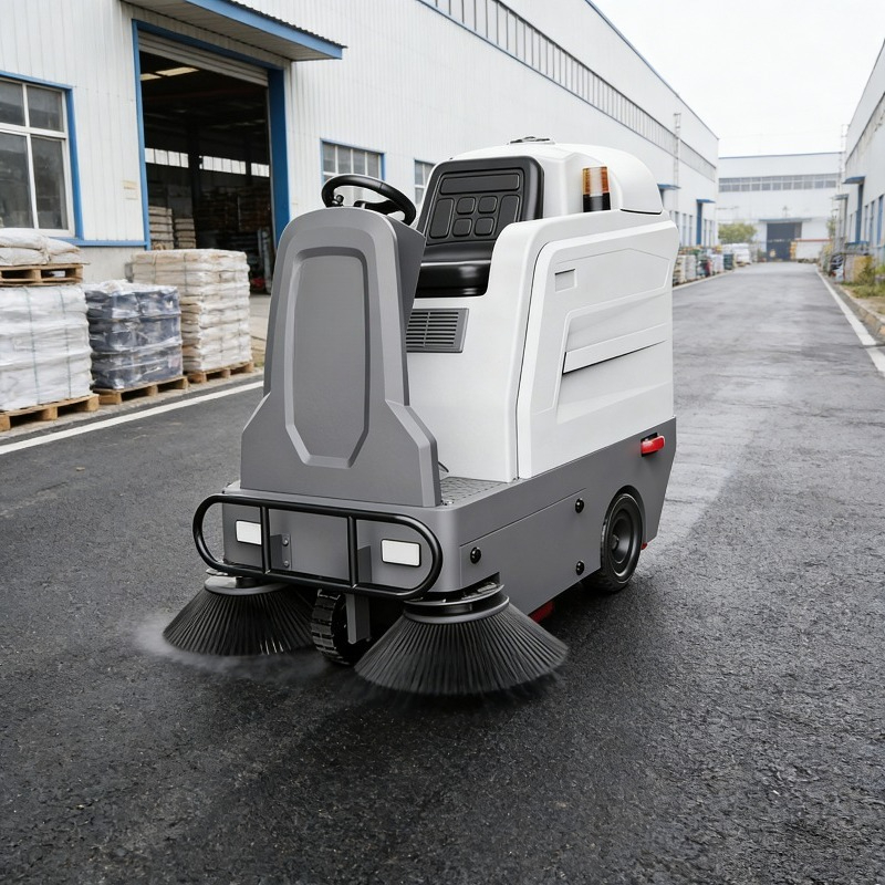 Elektrische Aufsitz-Straßenkeh – Outdoor Power Broom Bewertung und Preis
